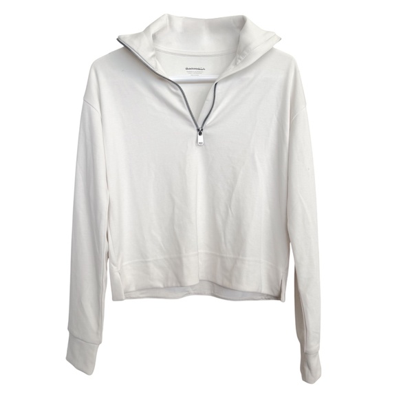 NWOT Athleta Seasoft Quarter Zip in Magnolia White New - Picture 11 of 11